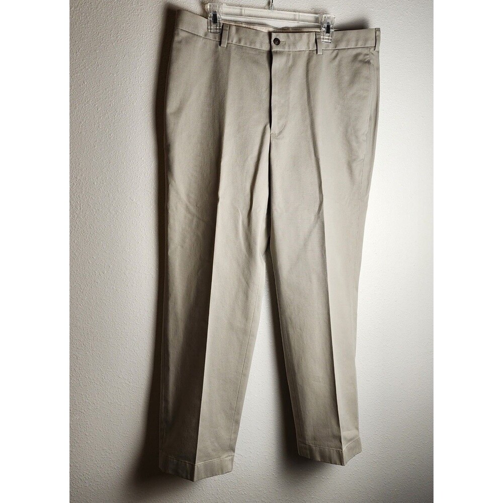Brooks Brothers Advantage Chino Pants Men's 38x30 Khaki Clark 100% Cotton Twill
